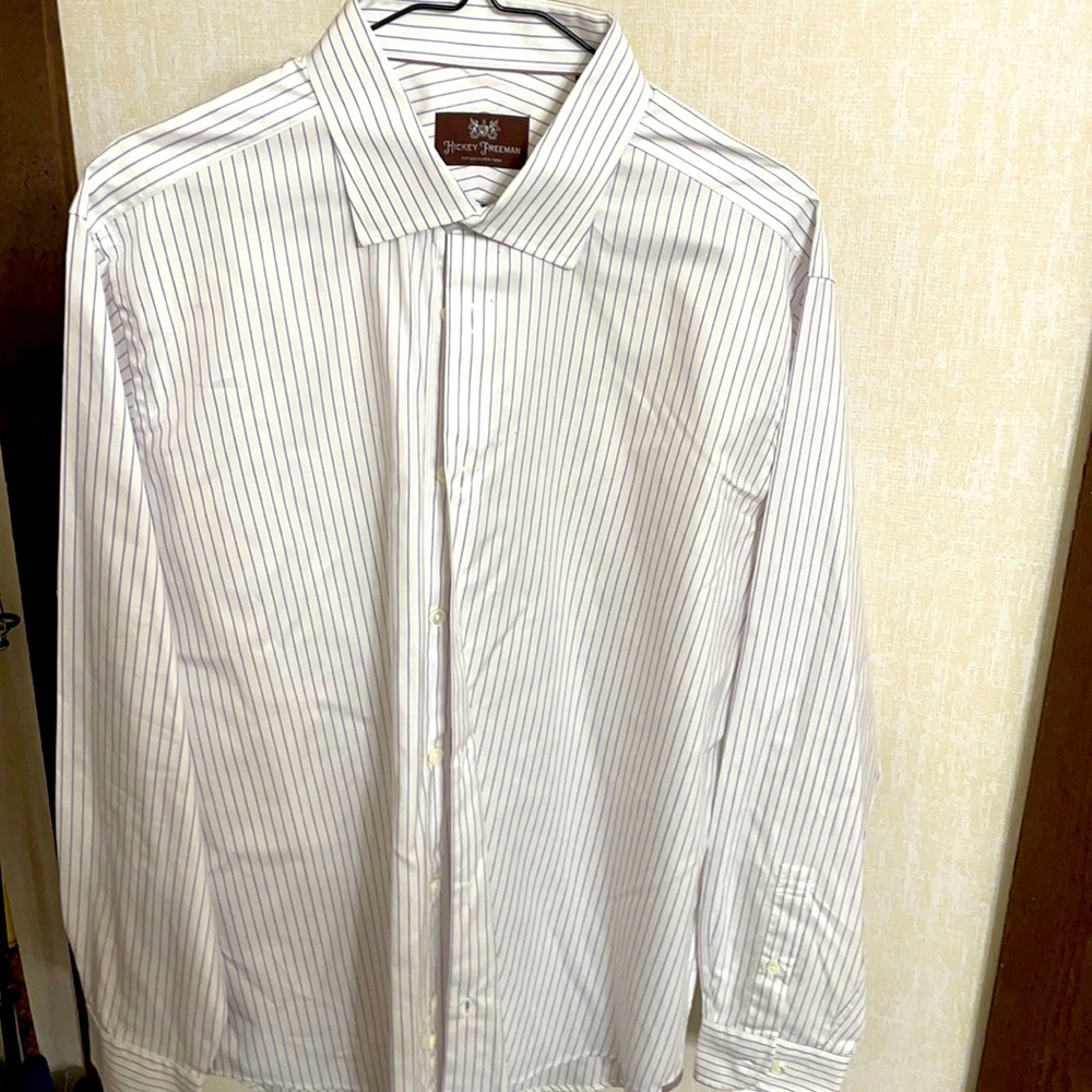 Hickey Freeman Never Worn Size 16.5 Dress Shirt